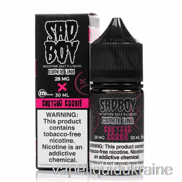 Vape Liquid Ukraine Custard Cookie - Sadboy Salts - 30mL 48mg